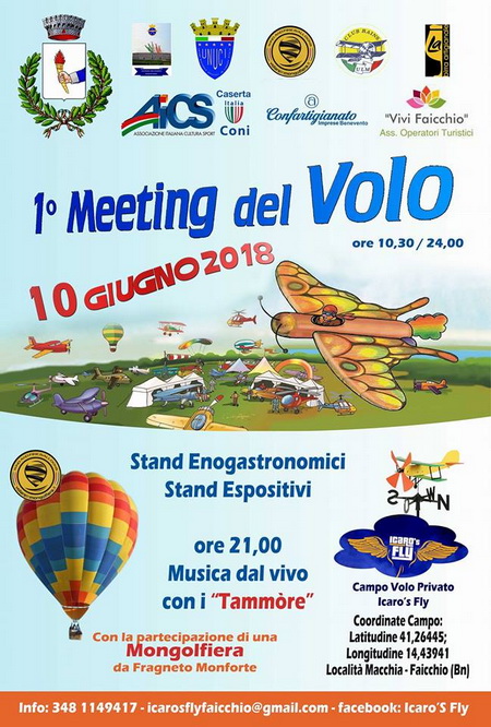 locandina 1° Meeting del Volo Faicchio