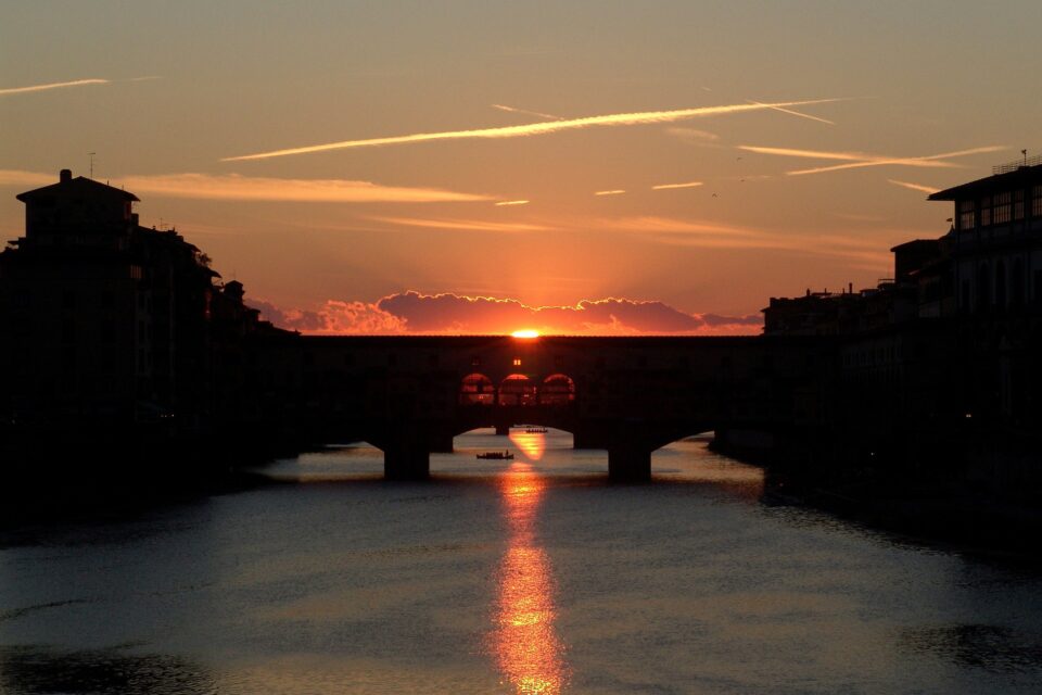 Ponte Vecchio sull'Arno a Firenze