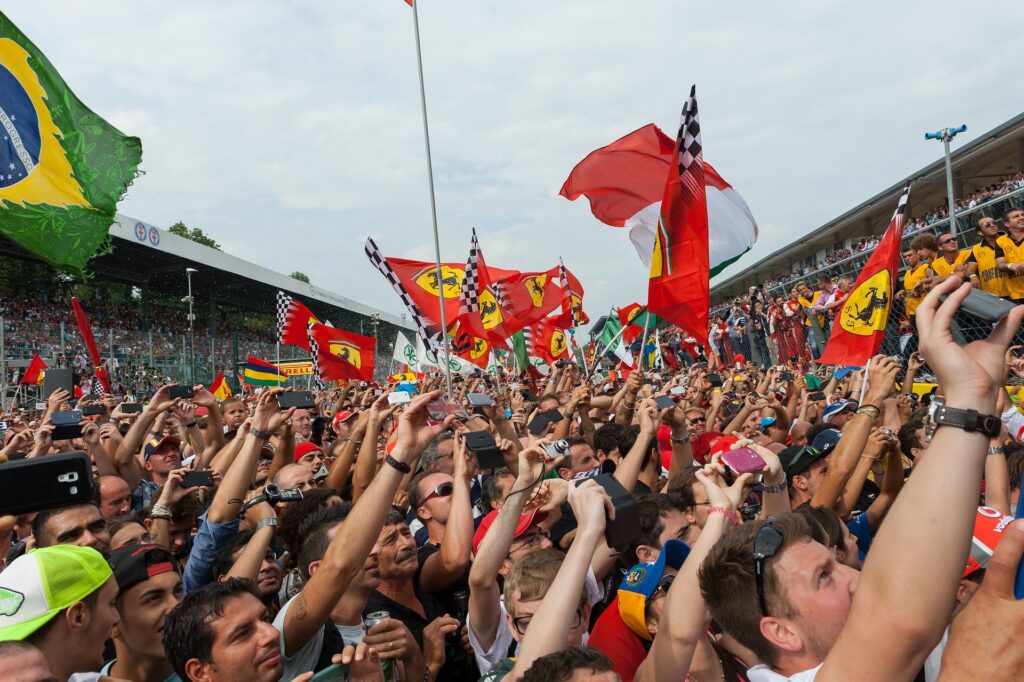 Festeggiamenti all'autodromo di Monza 