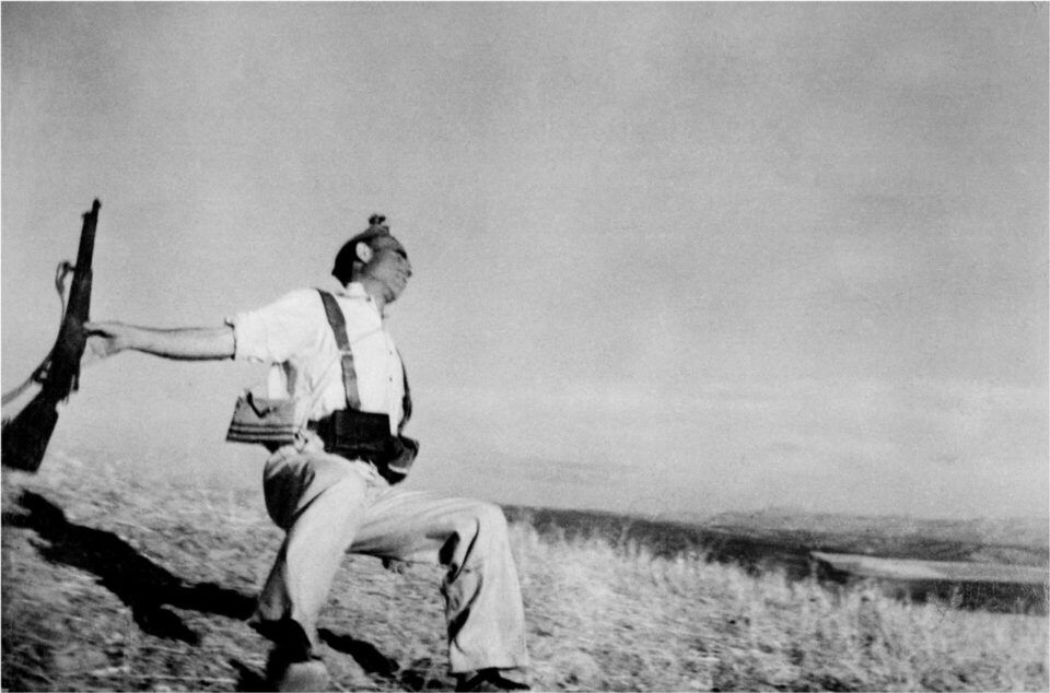 Robert Capa, [Death of a Loyalist militiaman, near Espejo, Córdoba front, Spain], Early September 1936.