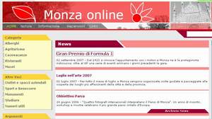 homepage sito monzaonline