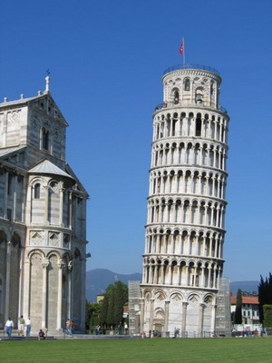 La torre pendente di Pisa